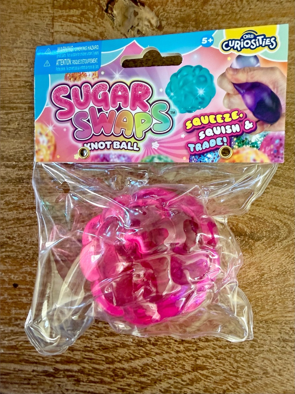 🩷Sugar Swaps Pink Knot Ball - Squeeze & Squish Toy 🩷